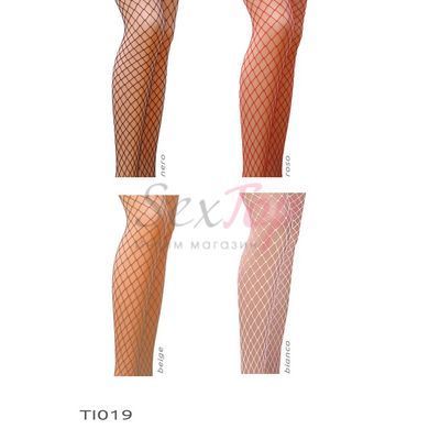 Колготки в сеточку без выделенных трусиков Passion TI019 nero 1/2 (fishnet) типа Кабаретка, Черный - 3