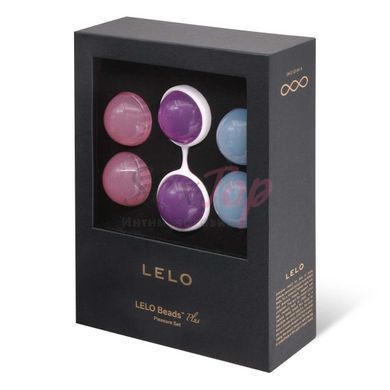 Набір вагінальних кульок LELO Beads Plus, діаметр 3,5 см, змінне навантаження 2х28, 2х37 та 2х60 г - фото товару 5