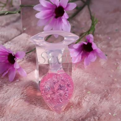 Анальна пробка Liebe Seele Heart-shaped Crystal Anal Plug - Pink Small - фото товару 4