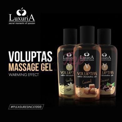 Массажный гель Luxuria Voluptas Edible Warming Effect Caramel, 100мл &mdash;  фото товара 2