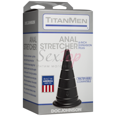Анальный стимулятор Doc Johnson TitanMen - Anal Stretcher 6 Inch Plug, диаметр 6,6см &mdash;  фото товара 2