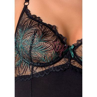 Корсет с пажами FLORIS CORSET black S/M - Passion Exclusive, трусики &mdash;  фото товара 5