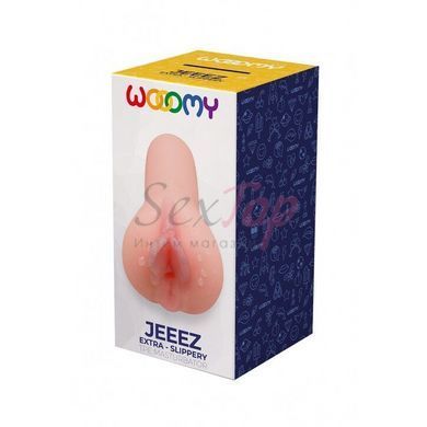 Мастурбатор-вагина Wooomy Jeeez Masturbator Vagina, мягкие открытые губы, 11,6х5,4 см &mdash;  фото товара 2
