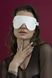 Маска на очі Feral Feelings - Blindfold Mask, натуральна шкіра, біла SO3414 фото 1