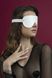 Маска на очі Feral Feelings - Blindfold Mask, натуральна шкіра, біла SO3414 фото 2