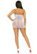 Платье-сетка со стразами Leg Avenue Rhinestone halter mini dress White, открытая спина, one size SO7957 фото 6