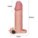 Супер реалістична насадка з віброкулею Pleasure X Tender Vibrating Penis Sleeve Flesh IXI60755 фото 2