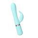 Розкішний кролик з ротацією та вібрацією Pillow Talk Lively Teal, кристал Сваровскі, потрійний відро &mdash; фото 1 з 11