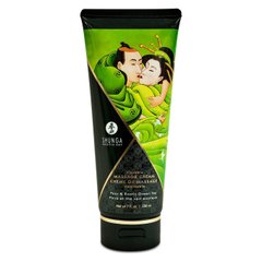 Съедобный массажный крем Shunga Kissable Massage Cream - Pear & Exotic Green Tea 200 мл  1