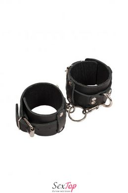 Наручники Leather Dominant Hand Cuffs, black 280151 фото