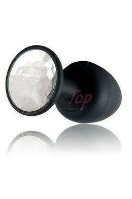 Анальна пробка Dorcel Geisha Plug Diamond M з кулькою всередині, створює вібрації, макс. діам. 3,2см - фото товару 4
