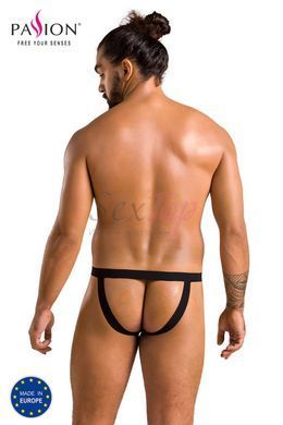 Мужские слипы на шнуровке Passion 044 Slip Ben S/M Black, экокожа, люверсы &mdash;  фото товара 6