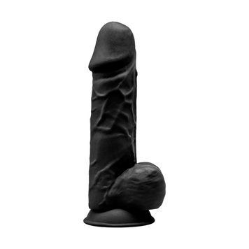Фаллоимитатор SilexD Norman Black (MODEL 4 size 8.5in), двухслойный, силикон+Silexpan, диаметр 5см,  - 1