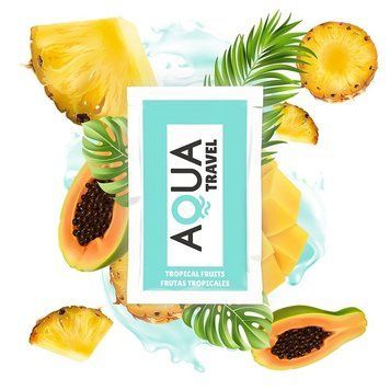 Лубрикант на водной основе с ароматом тропических фруктов Aqua Travel Flavour, 6мл &mdash;  фото товара 1