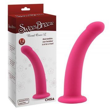 Фаллоимитатор силиконовый розовый для страпона Chisa Bend Over Large &mdash;  фото товара 1