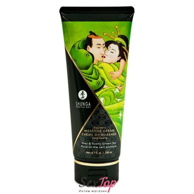 Съедобный массажный крем Shunga Kissable Massage Cream - Pear & Exotic Green Tea (200 мл) SO2508 фото
