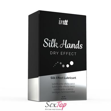 Ультрагуста силіконова змазка Intt Silk Hands (15 мл) з матовим ефектом, шовковистий ефект SO2923 фото