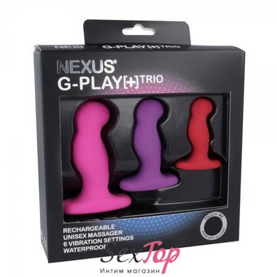 Набір вібромасажерів простати Nexus G-Play Trio Plus, макс діаметр 2,3-3,0-3,5 см, для новачків SO2142 фото
