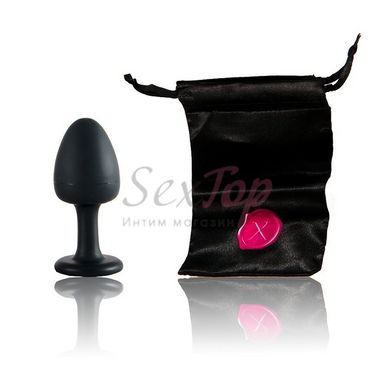Анальна пробка Dorcel Geisha Plug Diamond M з кулькою всередині, створює вібрації, макс. діам. 3,2см - фото товару 5