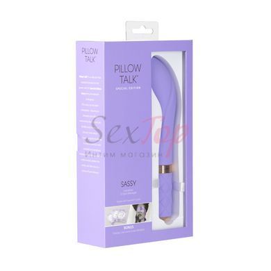 Розкішний вібратор Pillow Talk Sassy Purple Special Edition, Сваровскі, пов&rsquo;язка на очі+гра - фото товару 11
