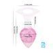 Анальная пробка Liebe Seele Heart-shaped Crystal Anal Plug - Pink Medium &mdash; фото 6 из 6