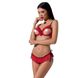 Комплект белья CHERRY SET OpenBra red L/XL - Passion Exclusive: открытый лиф, трусики-юбочка PS25507 фото 1