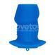 Полая анальная пробка ребристая синего цвета Lovetoy Ribbed Peeper Silicone Anal Plug &mdash; фото 3 из 11