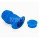 Полая анальная пробка ребристая синего цвета Lovetoy Ribbed Peeper Silicone Anal Plug &mdash; фото 7 из 11