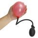 Анальная пробка красного цвета с черным надувным насосом Bdsm4u Inflatable Anal Plug &mdash; фото 3 из 5