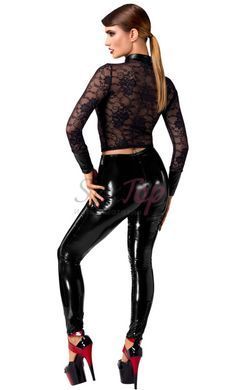 Легінси Noir Handmade F380 Dominae Skinslave PVC Leggins S - фото товару 8