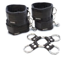 Набір для фіксації рук і ніг Sportsheets Hog Tie & Cuff Set (хрестовина, наручники і поножі) SO1323 фото