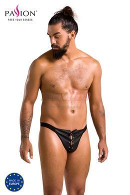 Мужские слипы на шнуровке Passion 044 Slip Ben XXL/XXXL Black, экокожа, люверсы &mdash;  фото товара 5