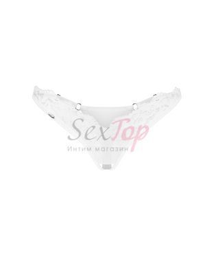 Трусики Obsessive Arrowel White crotchless thong S/M &mdash;  фото товара 3