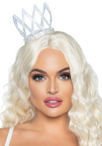 Корона зі стразами Leg Avenue Faux rhinestone die cut crown, з резиночками для кріплення - фото товару 1