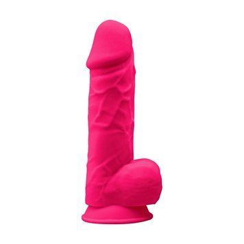 Фаллоимитатор SilexD Norman Pink (MODEL 4 size 8.5in), двухслойный, силикон+Silexpan, диаметр 5см,  - 1