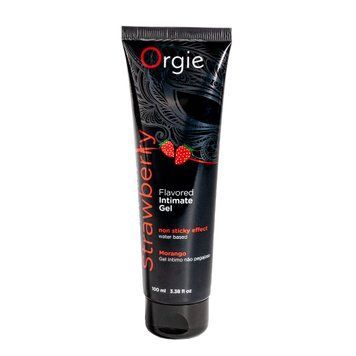 Лубрикант на водной основе Orgie Lube Tube Strawberry, 100 мл, со вкусом и ароматом клубники,  - 1