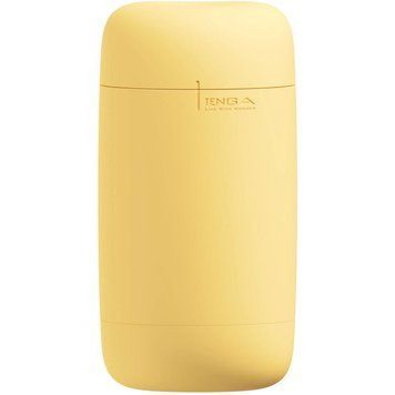 Мастурбатор TENGA PUFFY Custard Yellow, ультрам&rsquo;який матеріал, багаторазовий, наскрізний, Жовтий - 1