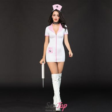 Еротичний костюм медсестри "Сексуальна Ніколетта" One Size White SO3696 фото