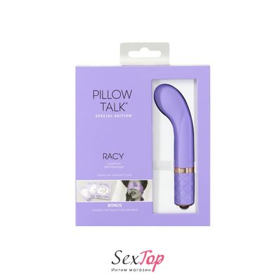 Роскошный вибратор Pillow Talk Racy Purple Special Edition, Сваровски, повязка на глаза+игра SO6855 фото
