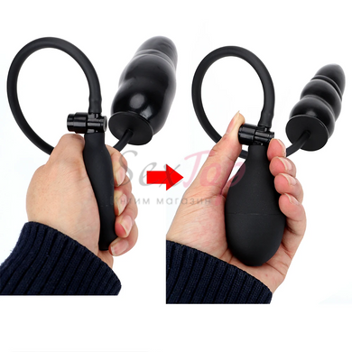 Надувной анальный плаг с грушей Inflatable Butt Plug Anal Expander &mdash;  фото товара 5
