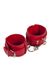 Наручники Leather Dominant Hand Cuffs, red 280152 фото 3