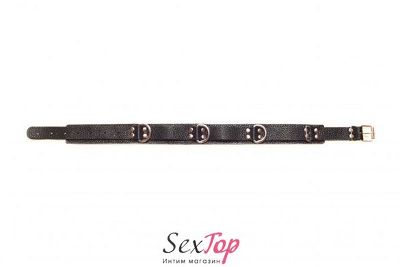 Нашийник Slave leather collar, black 280240 фото