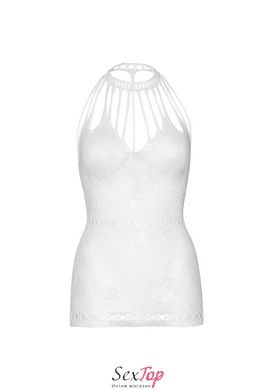 Ажурна сукня-сітка Leg Avenue Lace mini dress with cut-outs White, one size SO7961 фото
