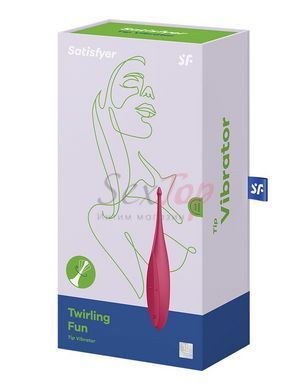 Вибратор для клитора Satisfyer Twirling Fun Poppy Red &mdash;  фото товара 4