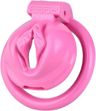 Пояс верности в виде вагины Sissy Chastity Cage Small &mdash;  фото товара 1