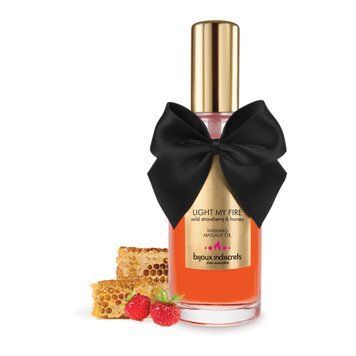 Разогревающее масло Bijoux Indiscrets Light my Fire &ndash; Wild Strawberry&Honey,  - 1