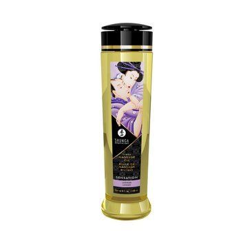 Массажное масло Shunga Sensation - Lavender (240 мл) натуральное увлажняющее,  - 1