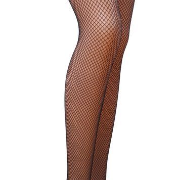 Колготки в сеточку без выделенных трусиков Passion TI020 типа Кабаретка 3/4 (fishnet), nero, Черный - 1
