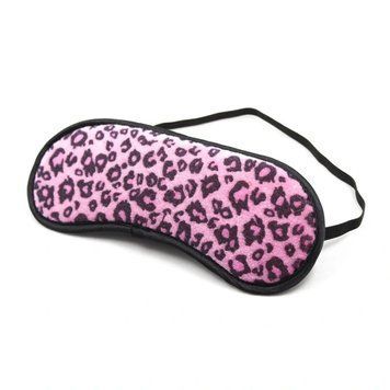 Маска на глаза БДСМ леопардово розового цвета Vscnovelty Blindfolds, Розовый - 1