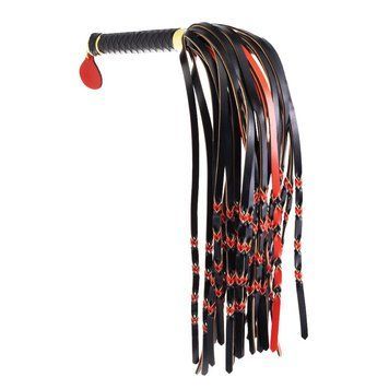 Флоггер LOCKINK SEVANDA Red & Black Braided Tail Flogger,  - 1